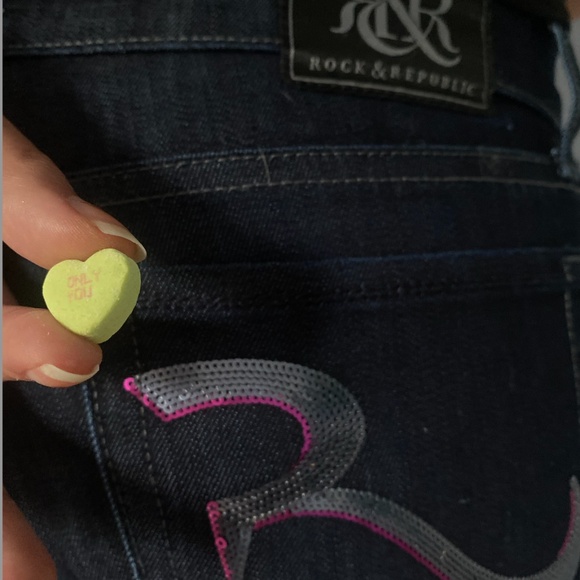 Y2K Vintage Rock & Republic Bootcut Jeans with Sequin Detail - Picture 5 of 5